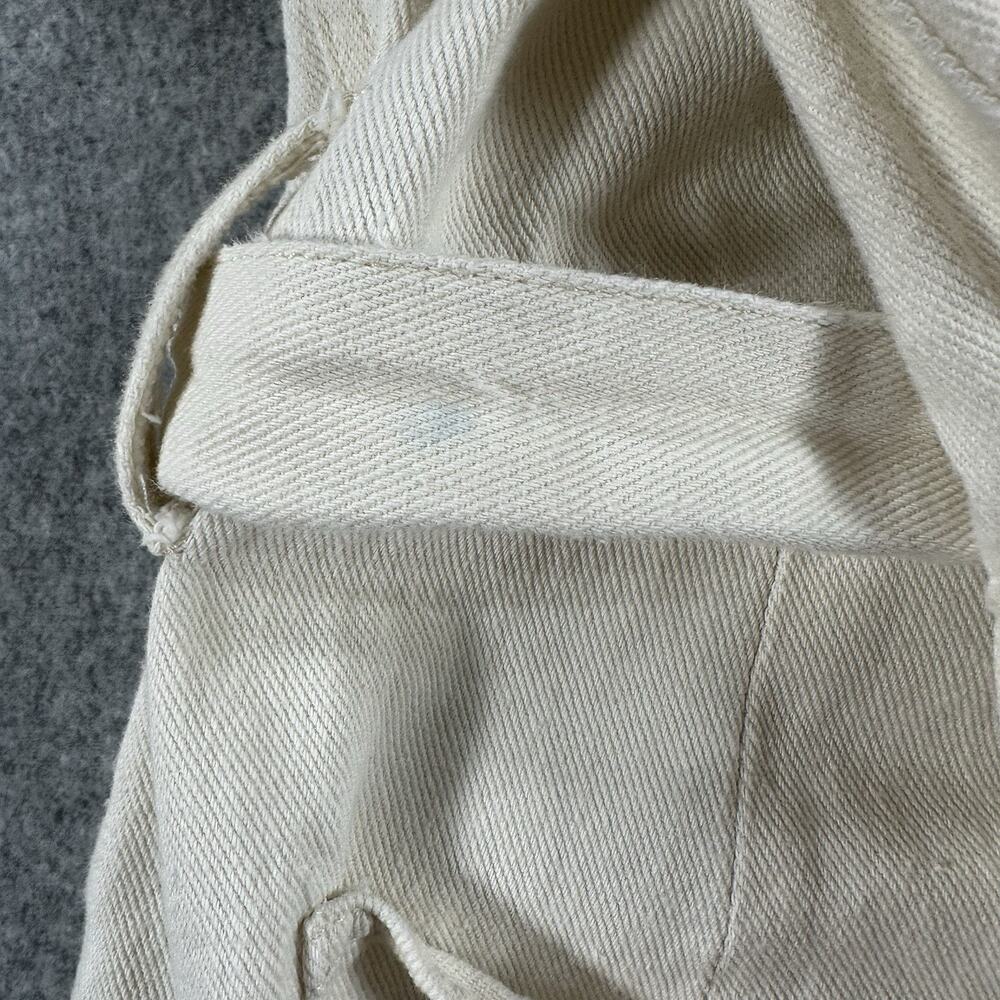 Skies Are Blue White Denim Long Sleeve Jumpsuit Size S - Picture 8 of 13